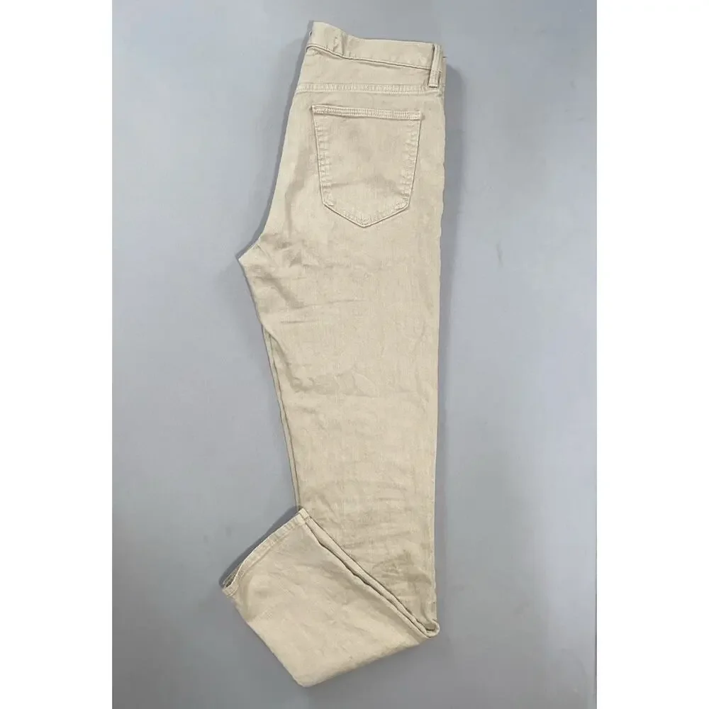 Banana Republic Slim Fit Linen Blend 5-Pocket Jeans in Sandstone. Men's 32X33.